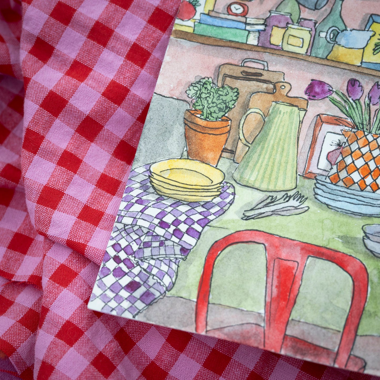 In the kitchen