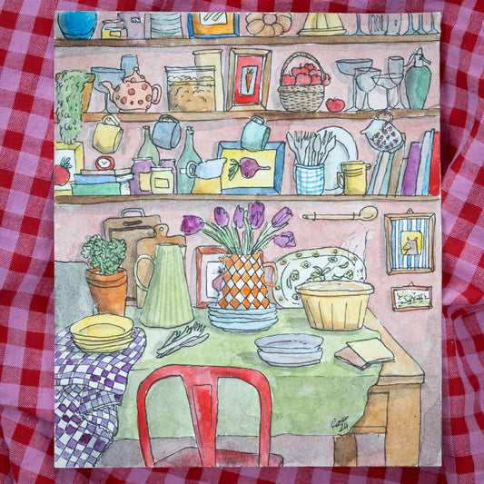 In the kitchen