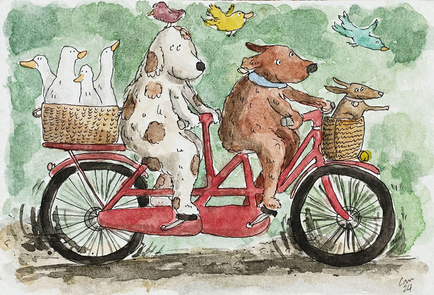 Commissioned pet portrait