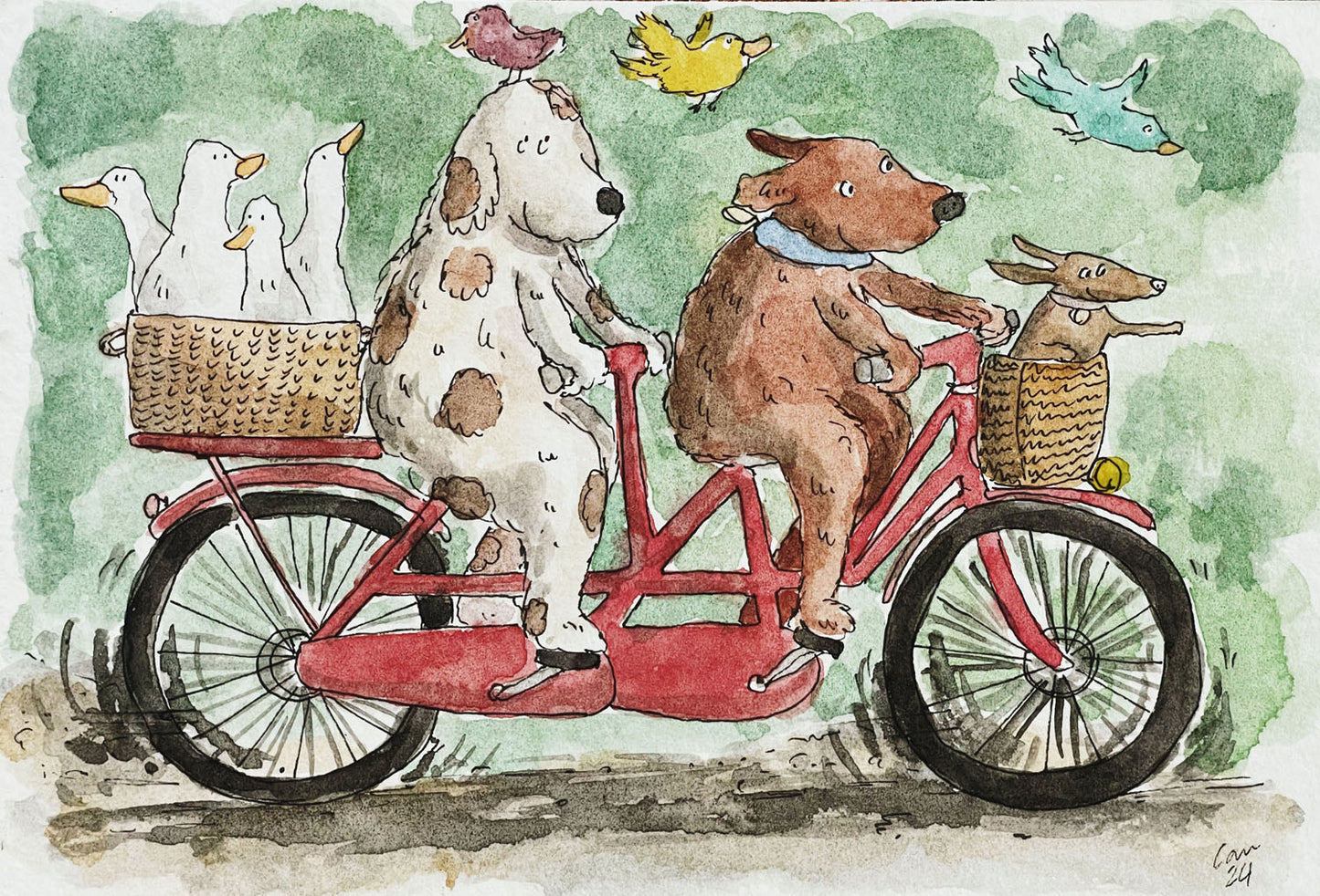 Commissioned pet portrait