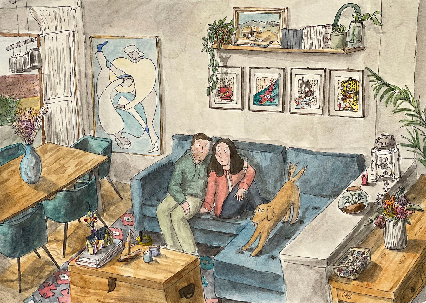 Commissioned family portrait