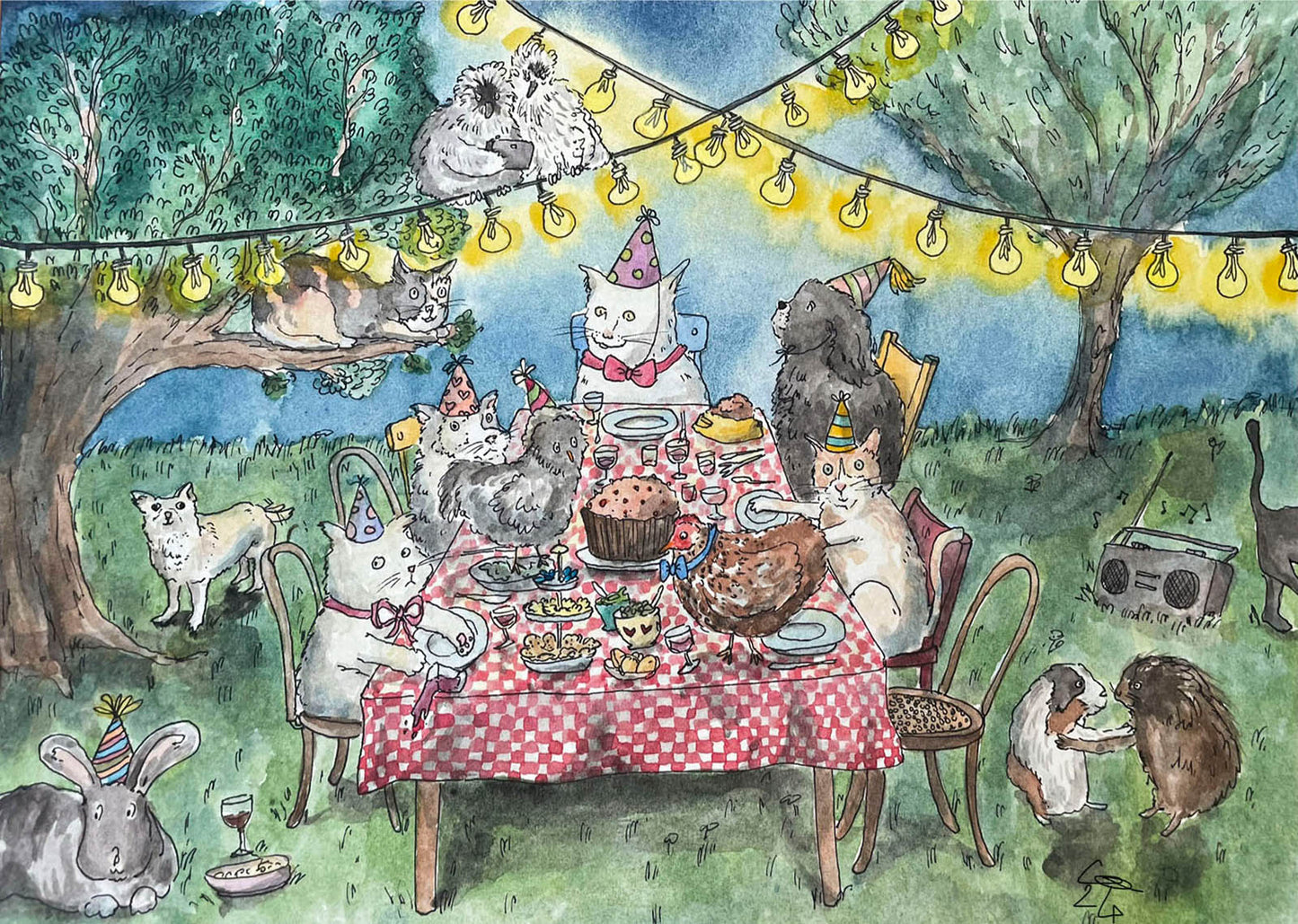Commissioned pet portrait