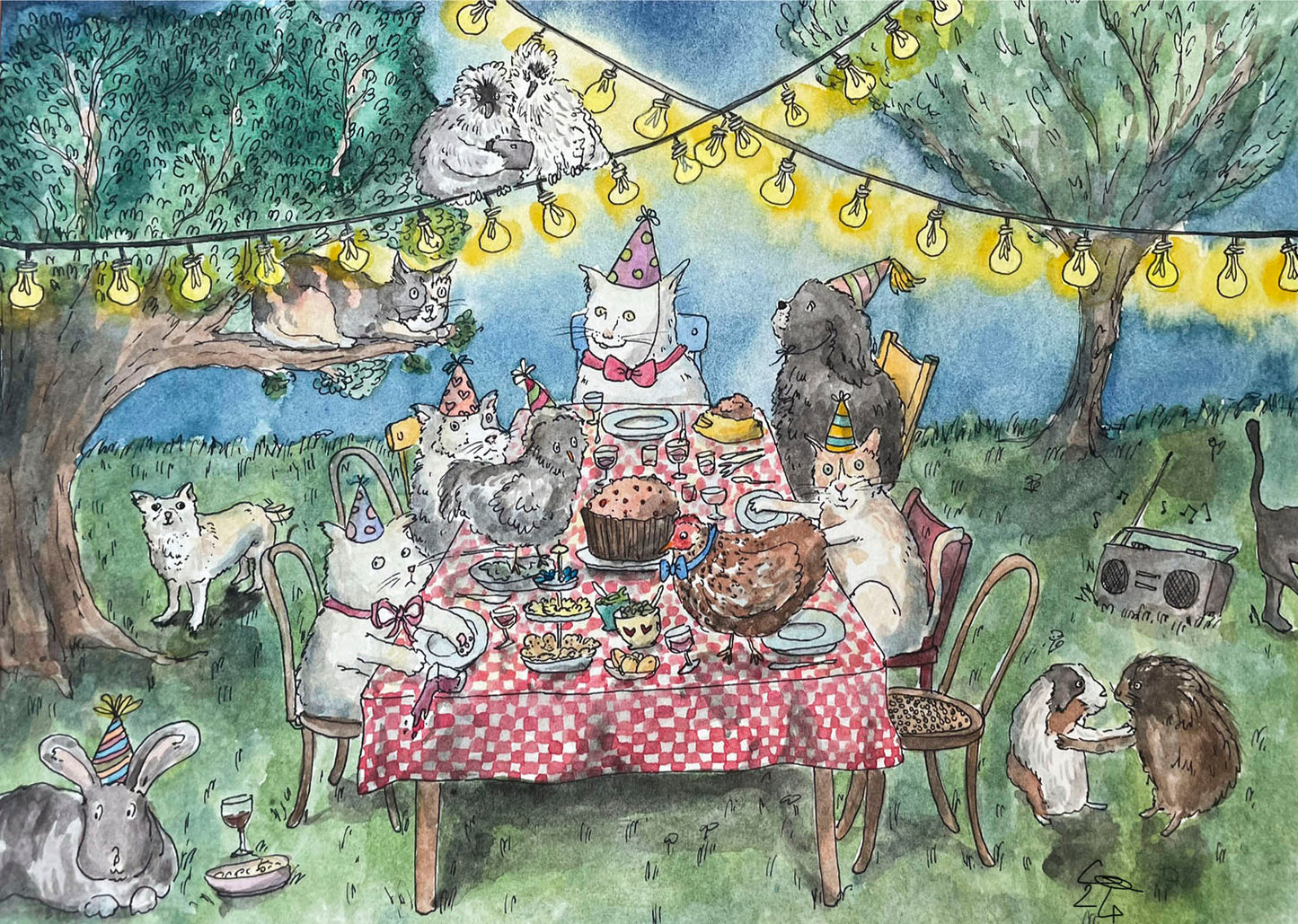 Commissioned pet portrait