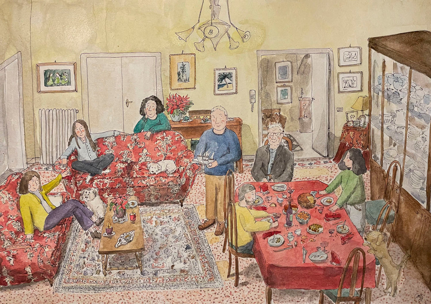 Commissioned family portrait