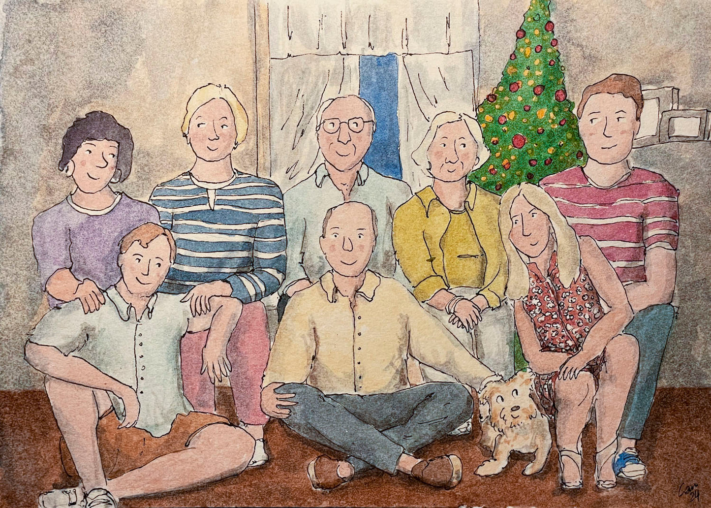 Commissioned family portrait
