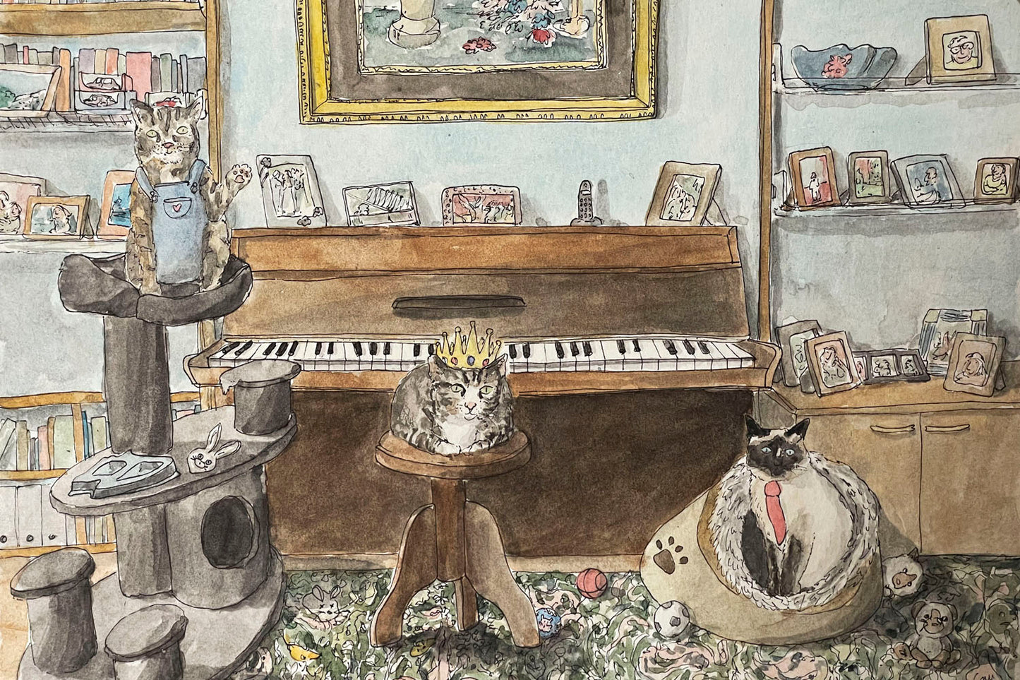 Commissioned pet portrait