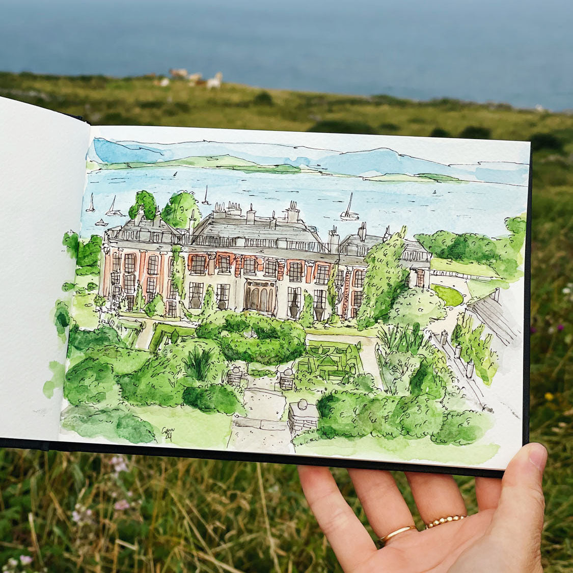 Commissioned house portrait